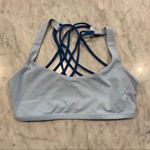 Lululemon Blue Free to Be Wild Sports Bra Sz 6